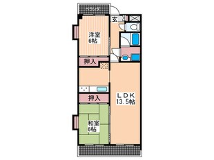 メゾン山嘉Ⅲの物件間取画像